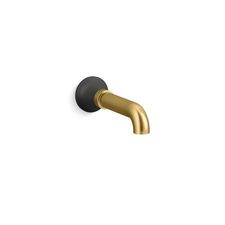 Kohler Tone Tub Spout Less Diverter Matte Black with Moderne Brass 27423-BMB